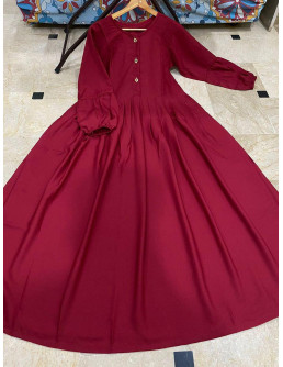 Classic Maroon Georgette... 2