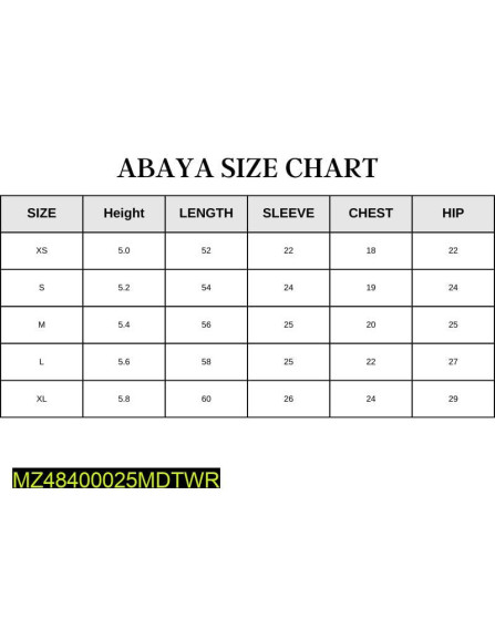 Women's Stitched Grip Abaya