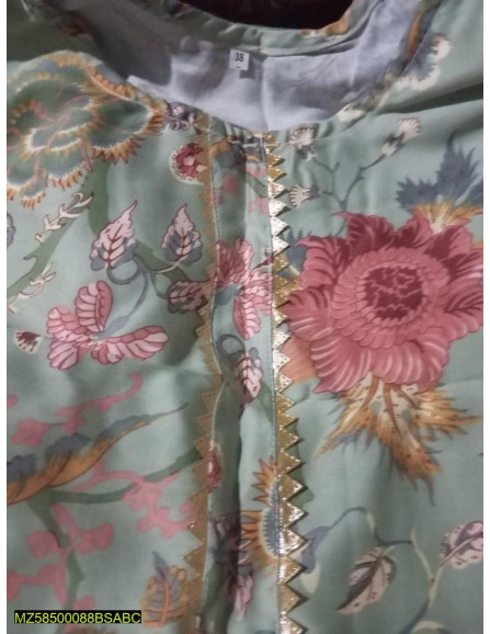 1 Pc Women's Stitched Katan Silk...