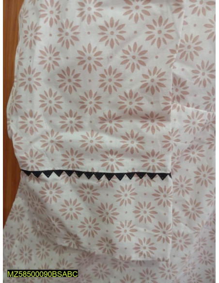 1 Pc Women's Stitched Katan Silk Printed Shirt