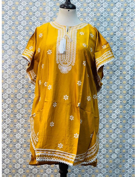 1 Pc Women's Stitched Linen Printed...