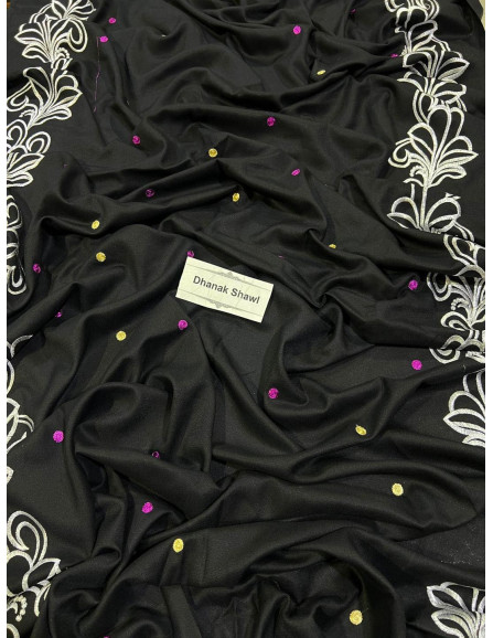  unstitched Dhanak Embroidered dress 