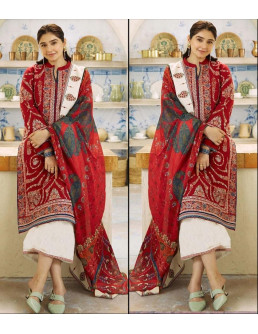 3 pcs embroidered suit 