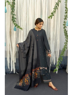 Elegant Black Embroidered... 2