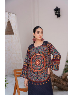 Women's Stitched Printed...