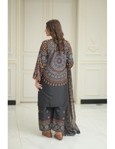 Women's Stitched Printed Shirt and...