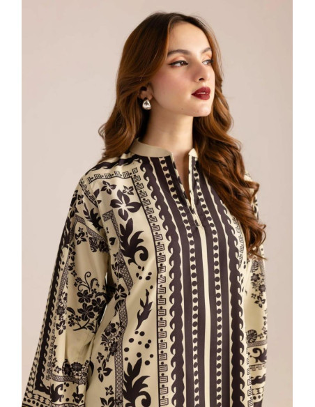 Stylish Women's Stitched Printed Shirt And Trouser Set - 2 Pcs