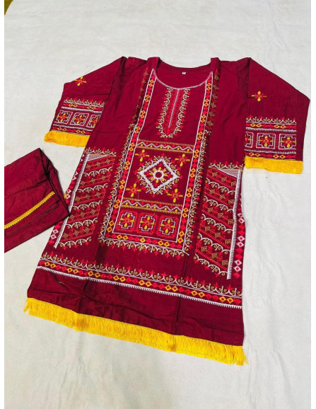 2 Pcs Women's Stitched Cotton...