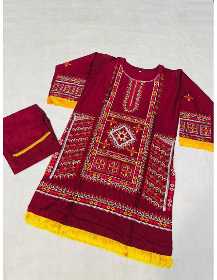 2 Pcs Women's Stitched Cotton...