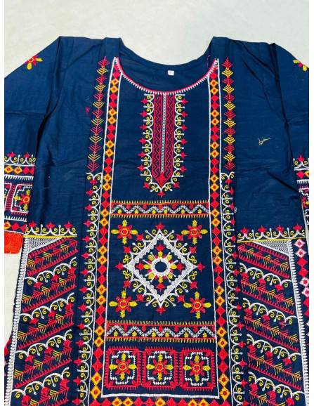 2 Pcs Women's Stitched Cotton...