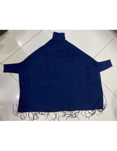 Women's Fleece Printed Poncho Cape Shawl