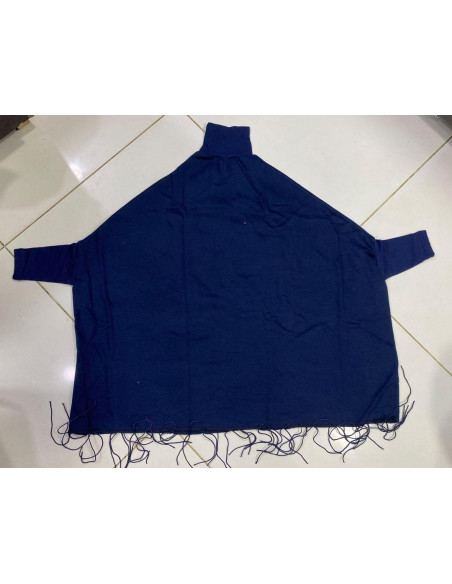 Women's Fleece Printed Poncho Cape Shawl