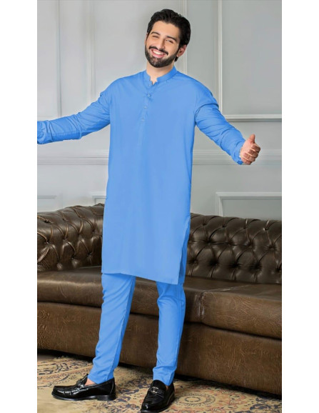 Mens Unstitched Wash And Wear Plain Suit