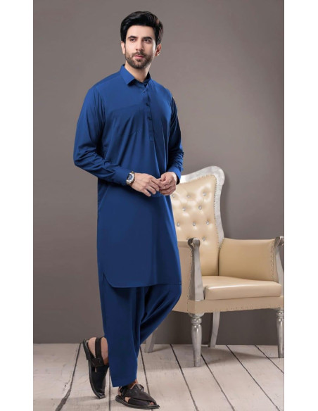 Mens Unstitched Wash And Wear Plain Suit