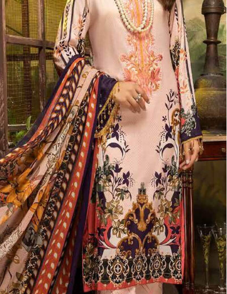 Arham Textile Rangrez Plus Volume 07 Embroidered Cosmos Lawn Unstitched 3 Piece