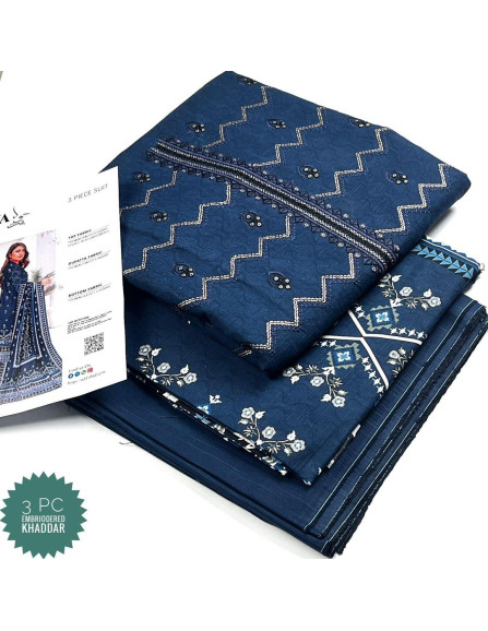 3pcs women's unsticed dhanak suit