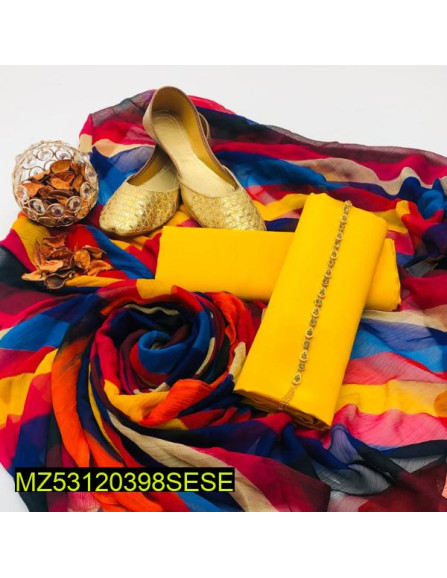 Women's Unstitched Katan Silk Plain...