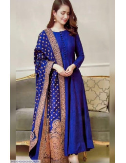 3 pcs  Dhanak Embroidered...