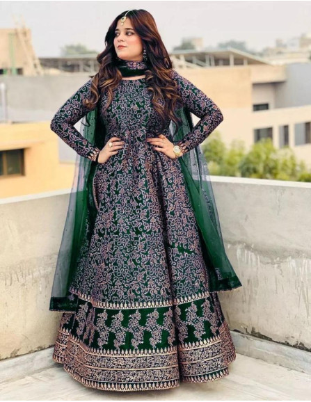 Stitched silk printed maxi