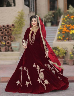 3 pcs velvet maxi dress 