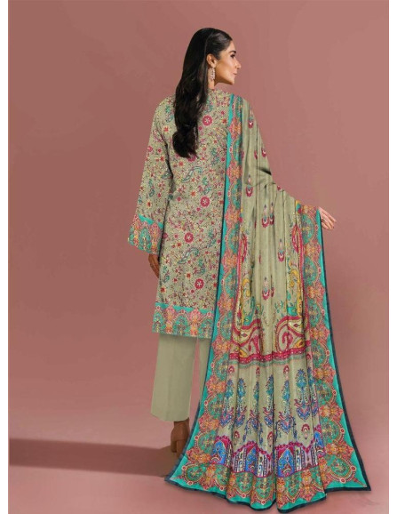 3 Pcs Women's Unstitched Lawn Printed...