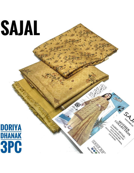 Elegant White Embroidered Suit Set - 3 Pcs Khaddar Collection