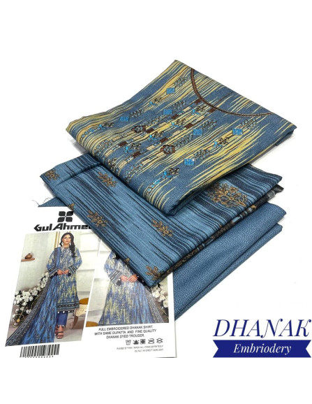 Women's Stunning Dhanak Embroidered...