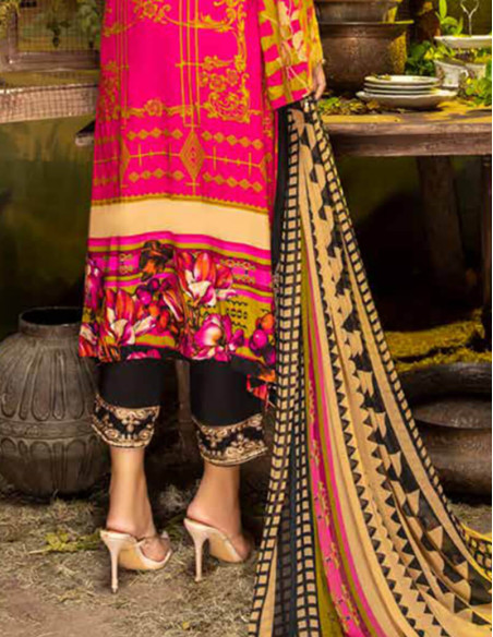 Arham Textile Rangrez Plus Volume 07 Embroidered Jaguar Lawn Unstitched 3 Piece