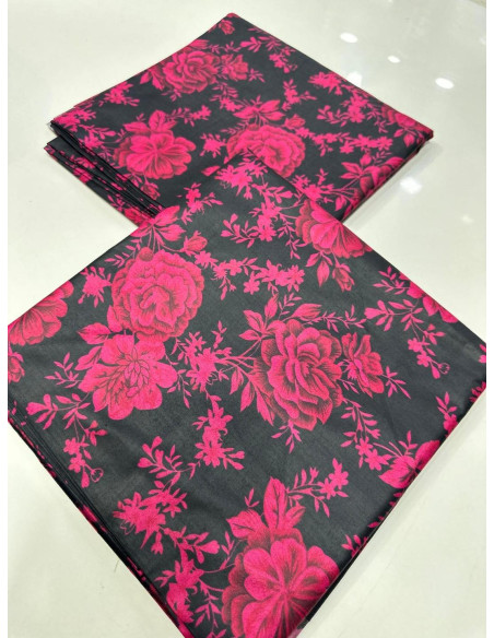 2 Pcs Women's Unstitched Linen Printed Suit