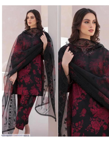 2 Pcs Women's Unstitched Linen...