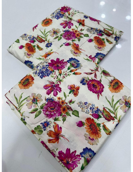 2 Pcs Women's Unstitched Linen...