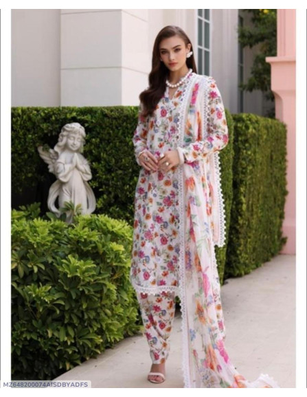 2 Pcs Women's Unstitched Linen...