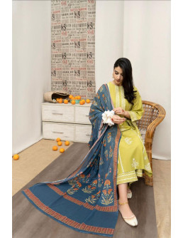 Stunning Green Embroidered...