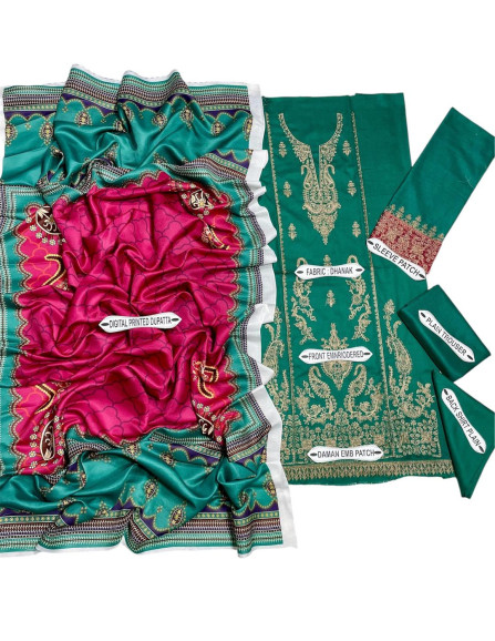 Stunning Lilac Embroidered Suit with...