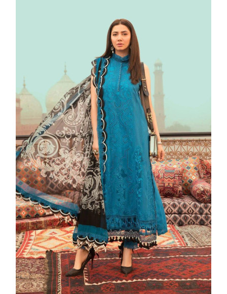 Stylish Off white embroidered suit -...