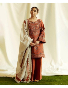 Stylish Lilac embroidered...