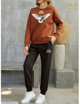 2pcs unsixe plain track suit 