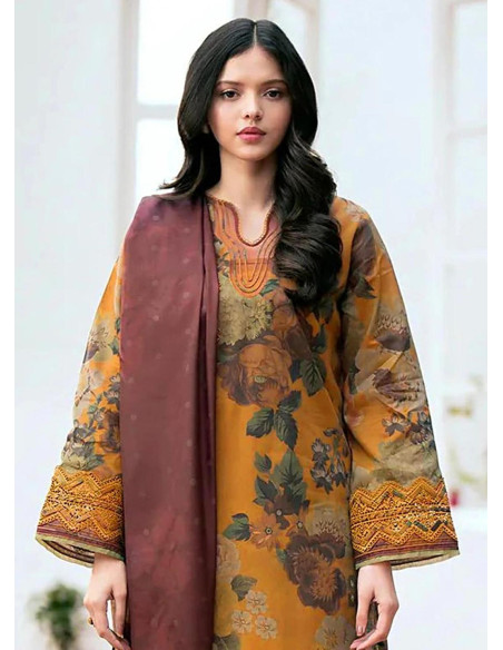 3pcs women's unstitched linien suit