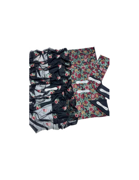 3 Pcs Women's Unstitched Linen...