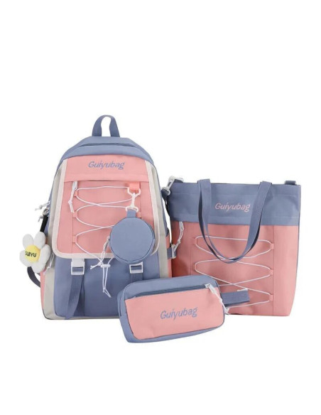 4 Pack Backpack Set for School, Travel and More