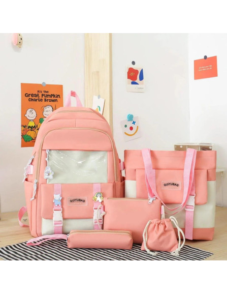 Girl Fashion Backpack - Stylish Pair...