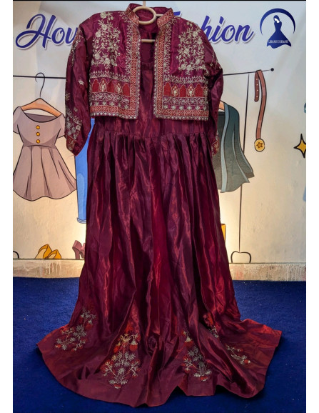 Embroidery Bunch Maxi With...