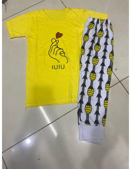 Adorable Girls Cotton Jersey Shirt And Trouser