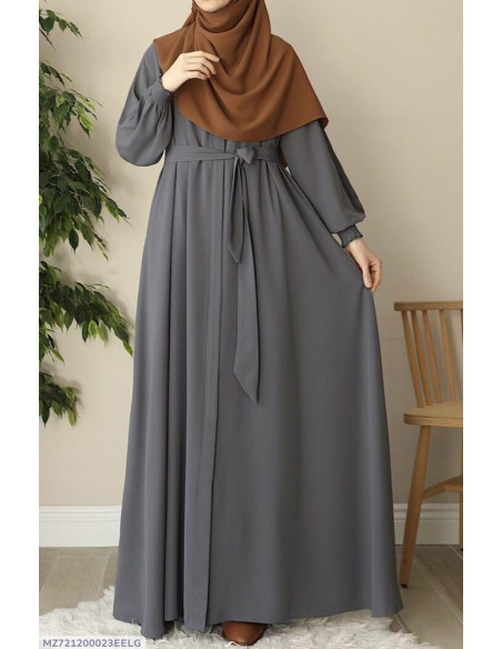 Turkish Belt Zipper Abaya