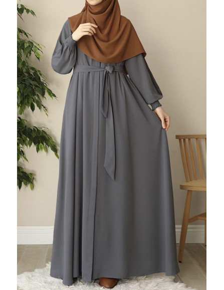 Turkish Belt Zipper Abaya