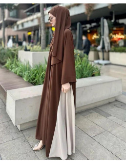 Georgette Full Abaya With...