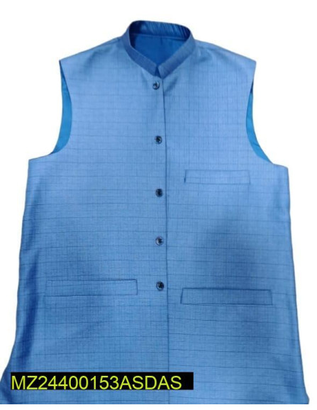 1 Pc Men's Stitched Cotton Plain...