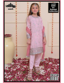 3 Pcs Girl's Lawn...