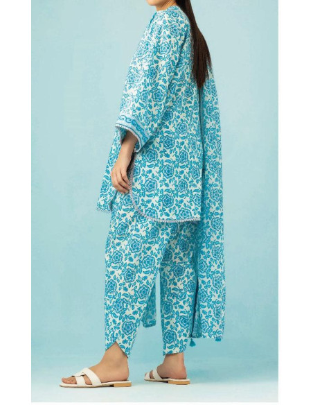 3 Pcs Women's Unstitched Khaddar Printed Suit