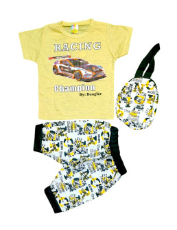 3 PCS BOYS BLENDED PRINTED...